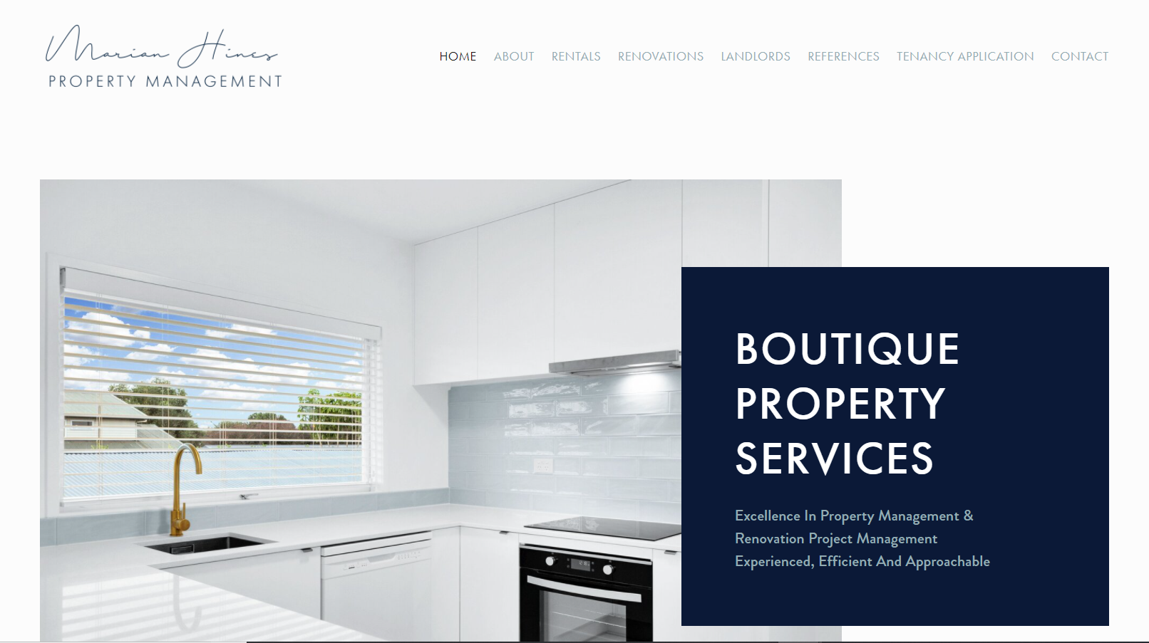 Marian Hines property mgmt homepage